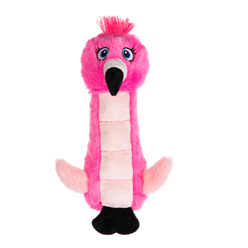 GROWL - Peluche flamand rose. Bêtes Gourmandes, boutique spécialisée alimentation, éducation et sports pour chiens à Québec.