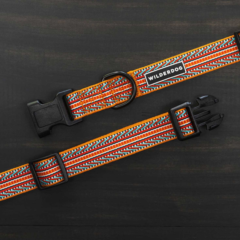 WILDERDOG - Collier ultra léger sienna. Bêtes Gourmandes, boutique spécialisée alimentation, éducation et sports pour chiens à Québec.