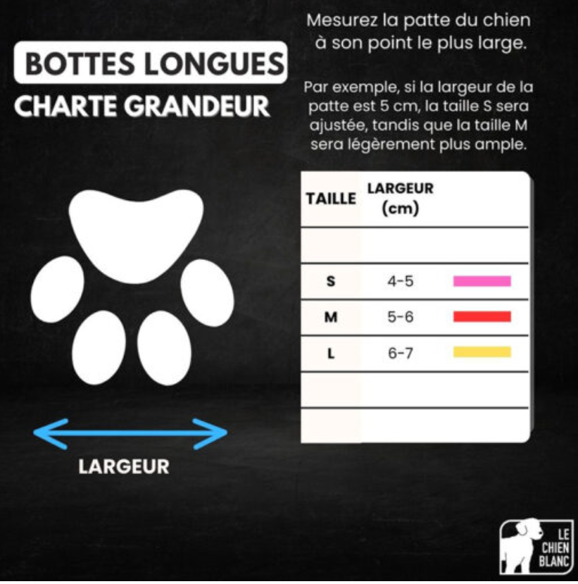 LE CHIEN BLANC - Botte longue anti-coupure. Bêtes Gourmandes, boutique spécialisée alimentation, éducation et sports pour chiens à Québec.