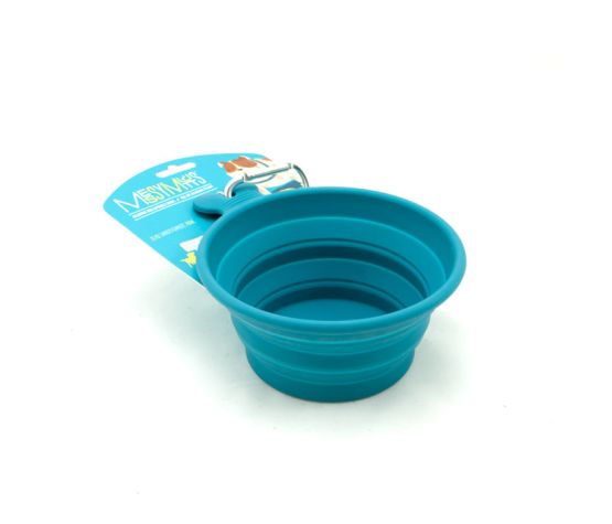 MESSY MUTTS - Bol rétractable en silicone (3 tasses). Bêtes Gourmandes, boutique spécialisée alimentation, éducation et sports pour chiens à Québec.