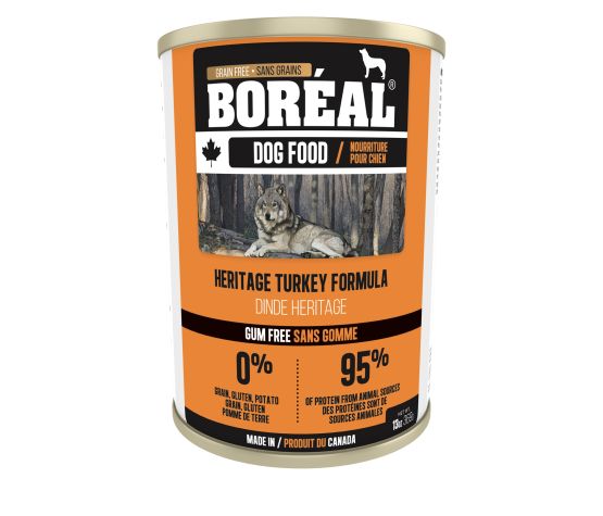 BORÉAL - Nourriture humide pour chien dinde héritage. Bêtes Gourmandes, boutique spécialisée alimentation, éducation et sports pour chiens à Québec.