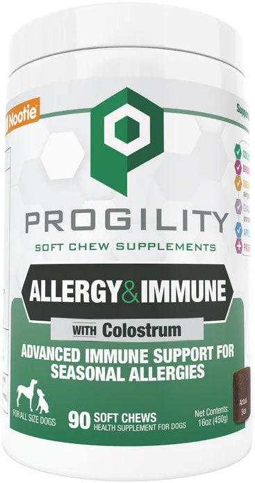 PROGILITY - Supplément pour le soulagement des allergies (90 capsules). Bêtes Gourmandes, boutique spécialisée alimentation, éducation et sports pour chiens à Québec.