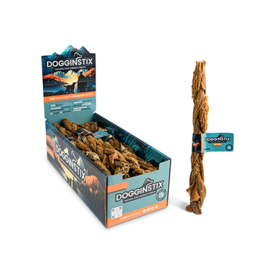 DOGGINSTIX - Tripe de boeuf 12''. Bêtes Gourmandes, boutique spécialisée alimentation, éducation et sports pour chiens à Québec.